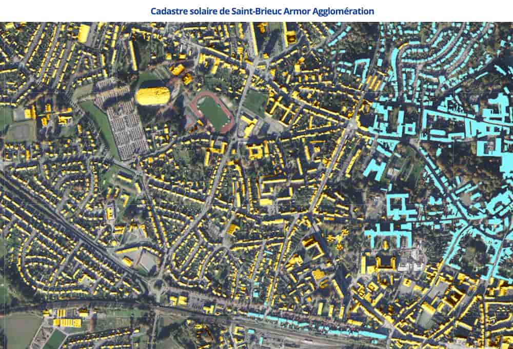 Cadastre solaire de Saint-Brieuc Armor Agglomération