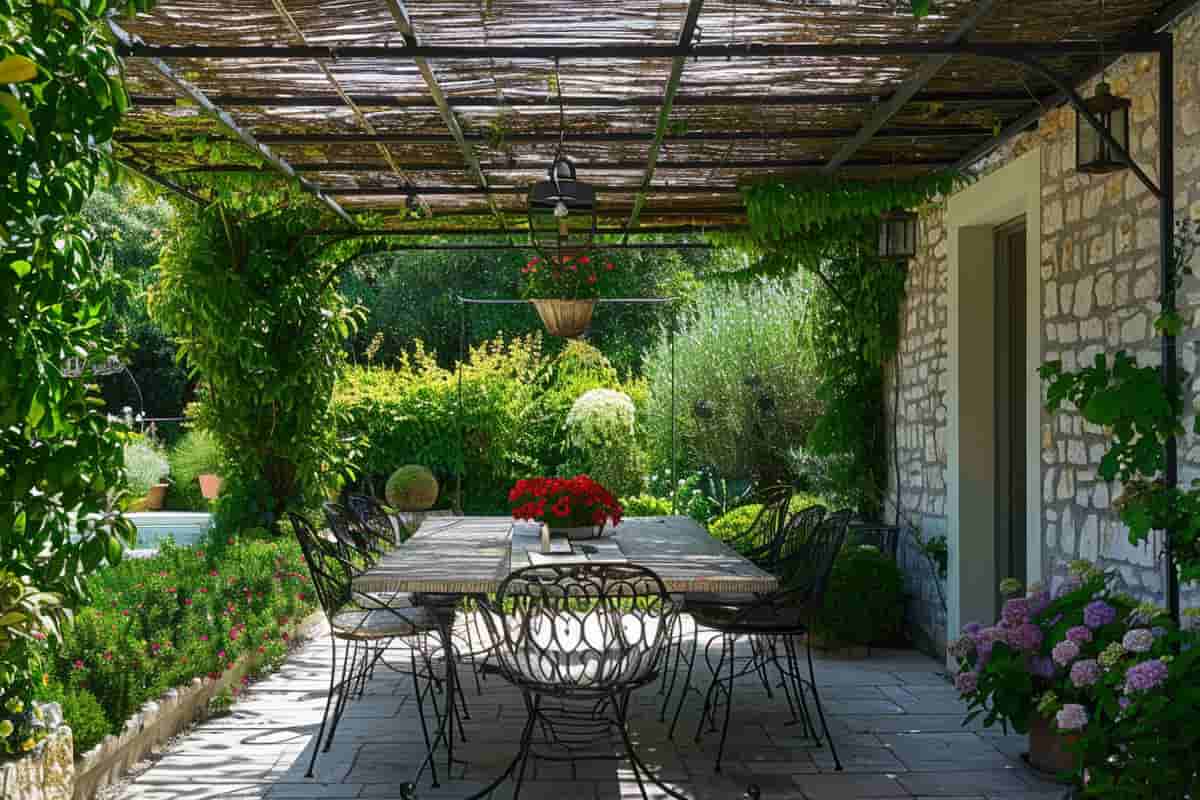 canisse pour ombrager la terrasse