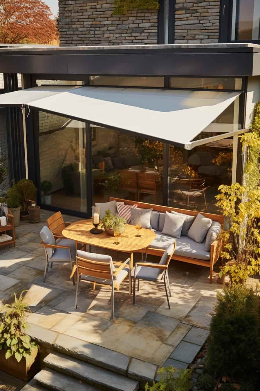 store banne sur terrasse