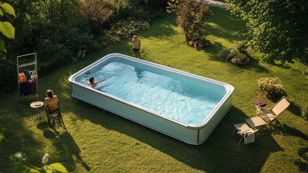 que mettre sous une piscine hors sol