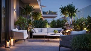 terrasse accueillante